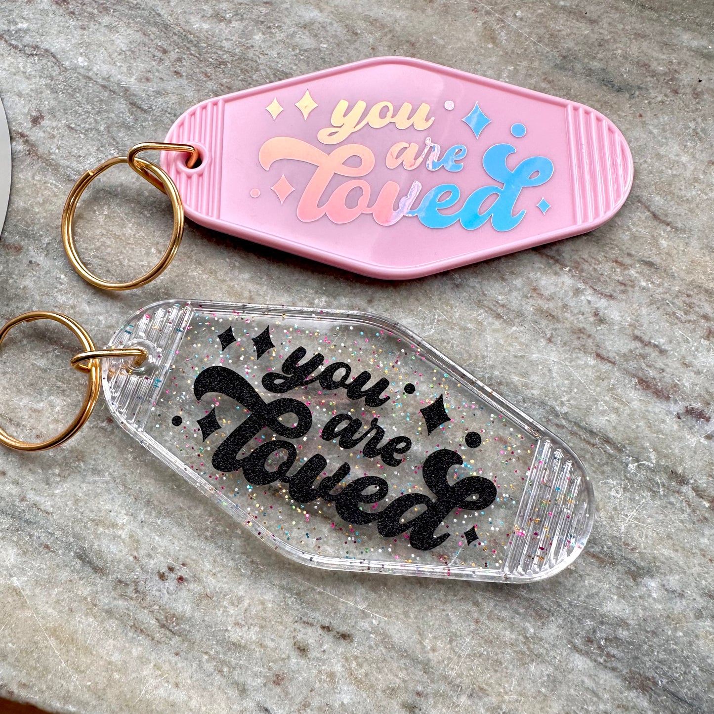 Private Listing Custom Order of 2x You are Loved Keychains