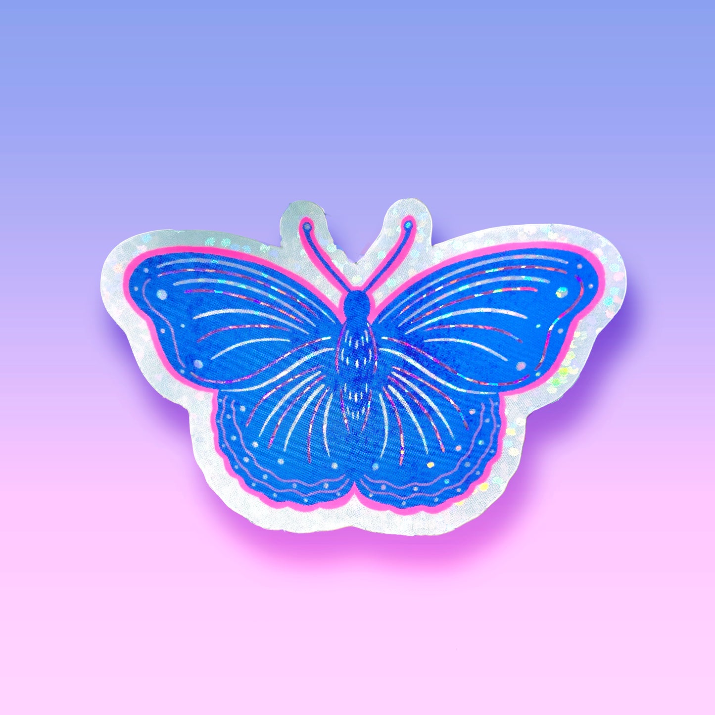 Butterfly Glitter Sticker