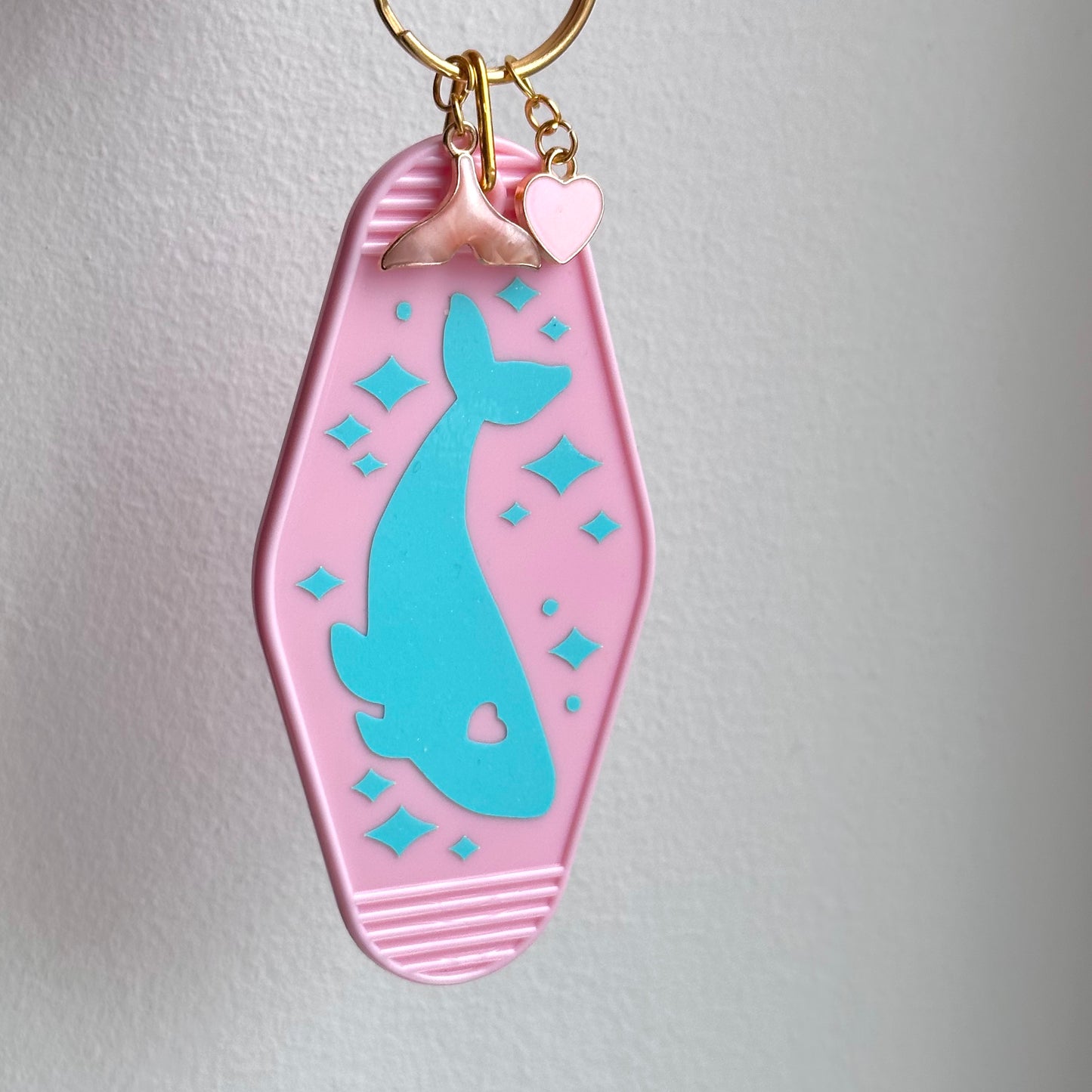 Precious Whale Light Pink Keychain